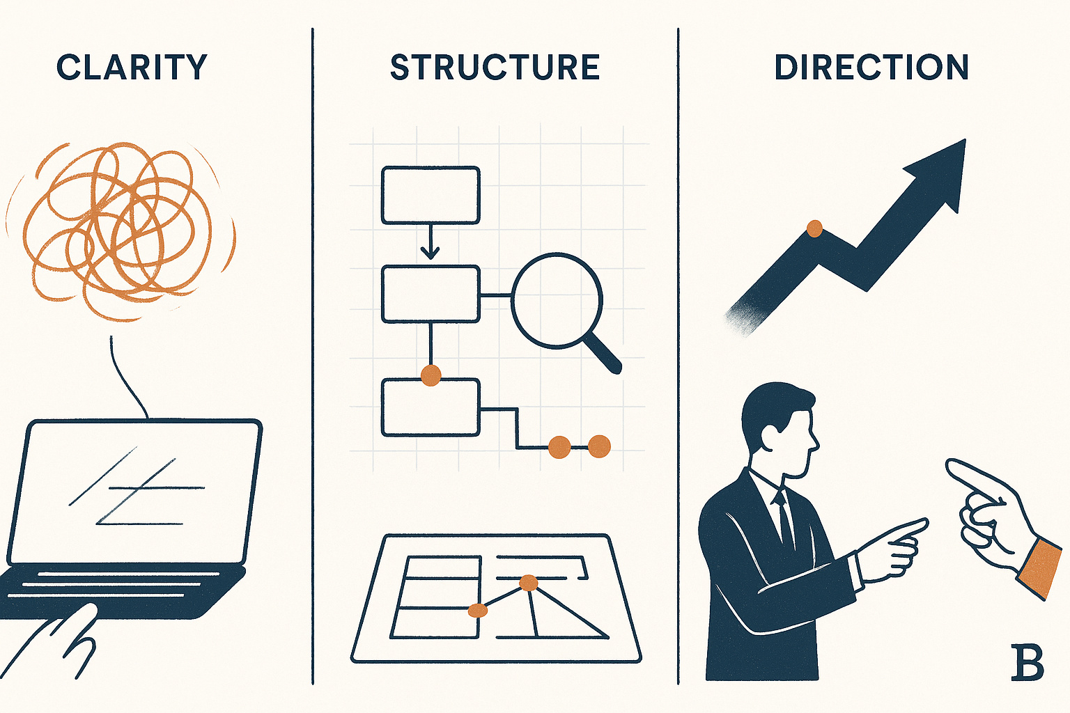 Our Approach: From Chaos to Structure to Direction